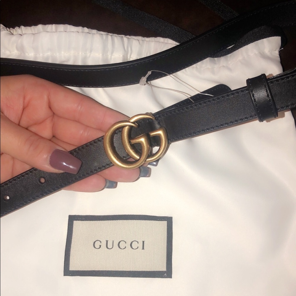 ✨ GUCCI .8 inch belt ✨